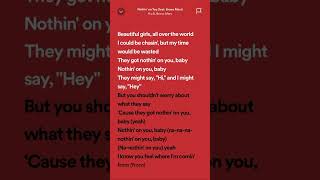 B.o.B \u0026 Bruno Mars - Nothin’ on You  #hits #spotifylyrics #tiktok #trending #summer #viralhits