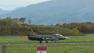 Norwegian CF-104D taking off on its first flight in 33 years