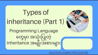 Types of Inheritance (part 1) (Programming Language တွေမှာ အသုံးပြုတဲ့ inheritance အမျိုးအစားများ)