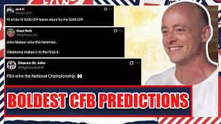 Boldest CFB Predictions For 2026 - Josh Pate's College Football Show