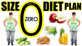 Size Zero Diet Plan | Lose 15 Kgs In 15 Days