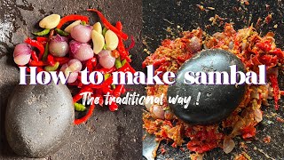 Learning 3 types of Sambal from a Pro 현지인에게 배우는 삼발 소스 3종 세트