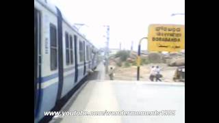 MMTS Approaching Borabanda Railway Station.