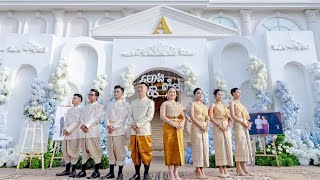 Wedding in Cambodia, The smiles of the bride and groom.