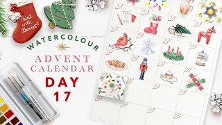 Watercolour Advent Calendar 2022 Day 17