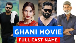 Ghani Cast Name | Ghani Starcast | Ghani movie cast | Ghani cast and crew | Ghani full cast