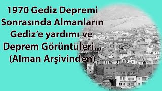 Alman Arşivinden Gediz Depremi