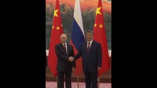 Putin and Xi Display Close Ties During Beijing Photo Opportunity #news
