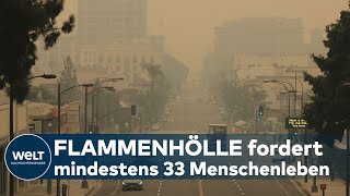 US-WESTKÜSTE IN FLAMMEN: Menschen leiden extrem - Gigantische Waldbrände verpesten die Luft