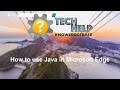 How to use Java in Microsoft Edge