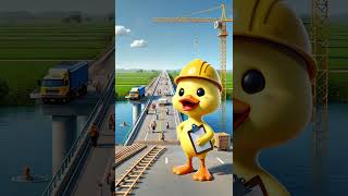 Construction Engineer Duck  #funny #duck  #cat #shorts