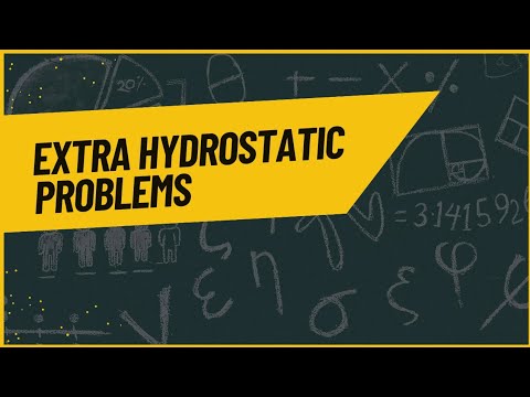 Extra Hydrostatic Problems Youtube