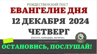 12 ДЕКАБРЯ ЧЕТВЕРГ ЕВАНГЕЛИЕ АПОСТОЛ ДНЯ ЦЕРКОВНЫЙ КАЛЕНДАРЬ 2024 #мирправославия