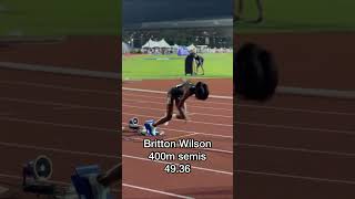 How Britton Wilson broke 50 seconds in the 400 meters 🤩