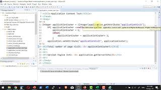 Apache Tomcat - JSP - Servlet - Implicit Object Application - Video 39