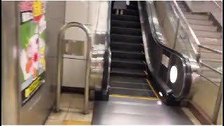 【東芝】1X エスカレーター　丸の内線池袋駅 1X escalator Ikebukuro station Tokyometro Marunouchi Line Tokyo Japan