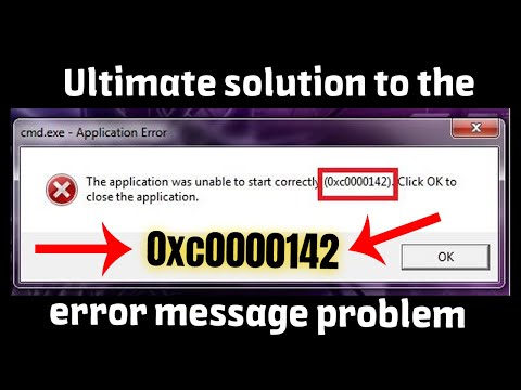 How to Fix Error The Application Was Unable To Start Correctly (0xc0000142) In Windows 10/8/7