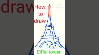 How To Draw The Eiffel Tower | how to draw the eiffel tower SPECIAL EASY