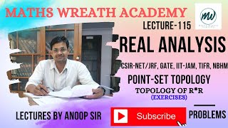 Real Analysis | Point-Set Topology | Topology of R*R  | Exercises | Lecture-115