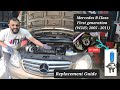 how to change main dipped bulb on Mercedes B Class W245 #headlight