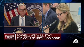 We do see a very strong labor market, and that will take time to get down: Fed Chair Powell