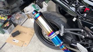 Z900RS サイレンサー装着時　Exhaust sound K-FACTORY:ケイファクトリーkファクトリー clr-r+まずは直管