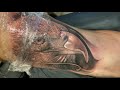 tattoo time lapse black n grey realistic eagle chrissy lee real time