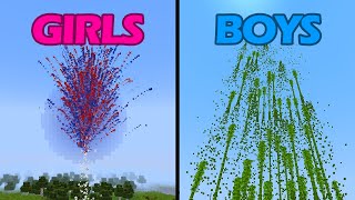 how boys and girls blow up fireworks