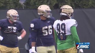 Former Alleman star Charles Jagusah ready to play in National Championship for Notre Dame