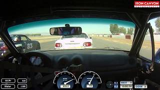 Buttonwillow ccw #1 sunday qual race first lap crash full