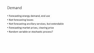 Power System Reliability and Demand Forecasting: Module 09