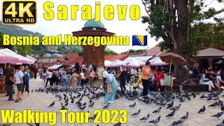 Sarajevo Capital OF Bosnia and Herzegovina 🇧🇦2023 Best Walking Tour 4k 60FPS #sarajevo #bosnia#2023