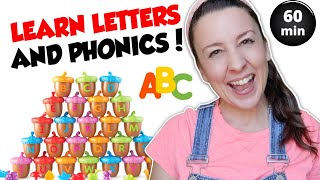 Learn The Alphabet, Letters, Phonics Song | Toddler Learning Video | Letter Sounds | Speech | ABCs