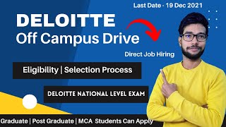 Deloitte Off Campus 2022 | Deloitte Freshers Hiring | Deloitte Applying Process | Analyst Jobs