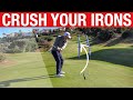 HIT YOUR IRONS LONGER AND BETTER! SIMPLE GOLF DRILL!