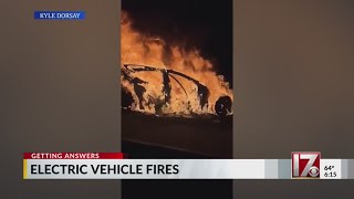 Firefighters warn of electric vehicle fires