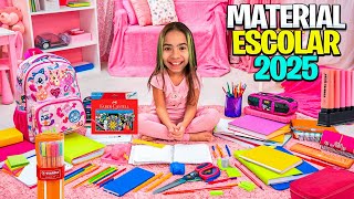 MOSTRANDO MEU MATERIAL ESCOLAR 2025 - COMPLETO