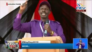 Wilson Sossion warns those attacking Atwoli during Labour Day celebrations