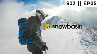 first time skiing at SNOWBASIN resort in 2021 ! | vanlife utah