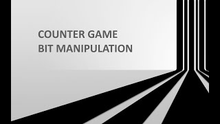 Counter Game || Bit Manipulation || HackerRank