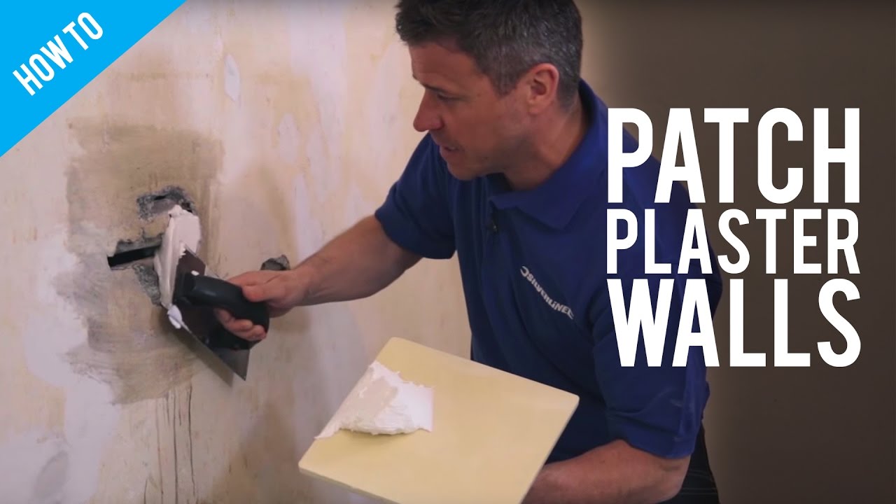 How To Patch Plaster Walls - YouTube