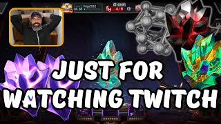 Massive Twitch Drop Rewards Opening - Pretty Wild Just For Watching MCoC Content
