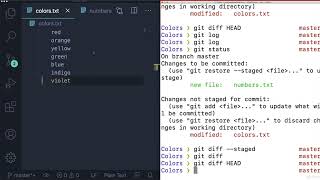 Viewing Staged Changes