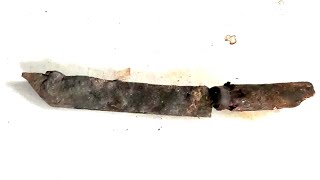 1000  Year Old Rusty Japanese Knife Restoration 🔪 Turn Rusty Knife Into Sharpest Knife!