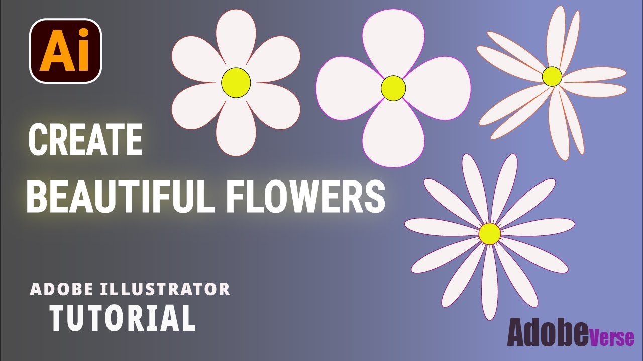 Illustrator Flower Tutorial Vector Flowers Tutorial Professional