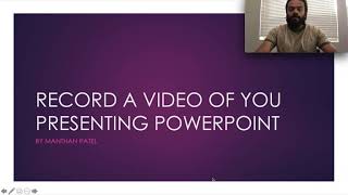 Record a video of you presenting PowerPoint on a Mac