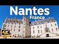 Nantes, France Walking Tour (4k Ultra HD 60fps) – With Captions