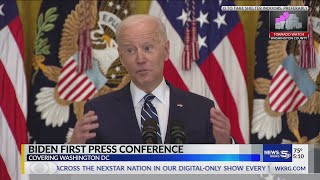 VIDEO: Biden defends border response as immigration takes center stage at first press conference