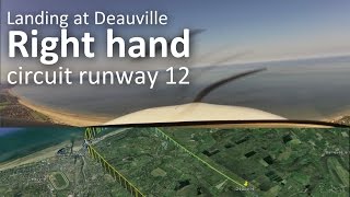 Atterrissage à Deauville en Cirrus avec communication ATC (live ATC subtitled)