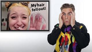 Hairdresser Reacts To Bleach Fails